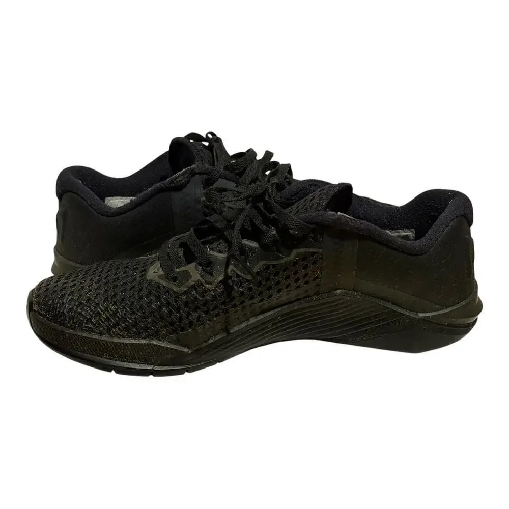 Nike Metcon 6 Black Gold Training Sneakers Men's Size 7 CK9388-001 Crossfit